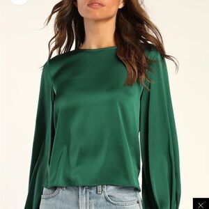 Elegant Green Women's Top